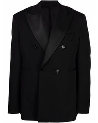 Мужской черный двубортный пиджак от Bottega Veneta