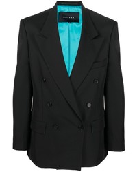 Мужской черный двубортный пиджак от Botter