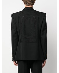 Мужской черный двубортный пиджак от Casablanca
