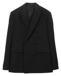 Мужской черный двубортный пиджак от Burberry