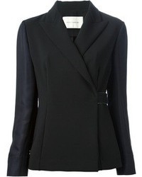Женский черный двубортный пиджак от Cédric Charlier