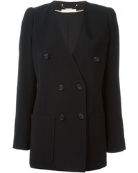 Женский черный двубортный пиджак от Chloé