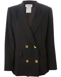 Женский черный двубортный пиджак от Christian Dior