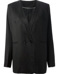 Женский черный двубортный пиджак от Christophe Lemaire
