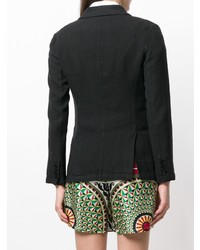 Женский черный двубортный пиджак от Barena