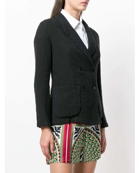 Женский черный двубортный пиджак от Barena