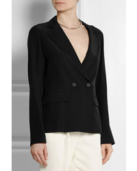 Женский черный двубортный пиджак от Calvin Klein