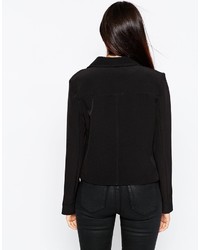 Женский черный двубортный пиджак от Asos