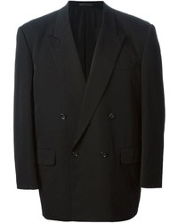 Мужской черный двубортный пиджак от Comme des Garcons