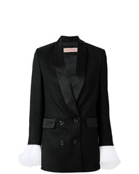 Женский черный двубортный пиджак от Cristina Savulescu