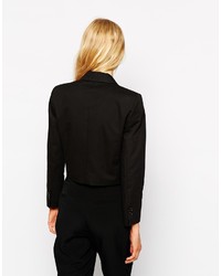 Женский черный двубортный пиджак от Love Moschino