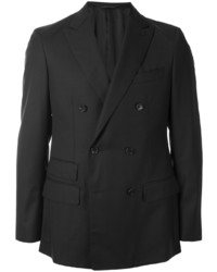 Мужской черный двубортный пиджак от D'urban