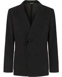 Мужской черный двубортный пиджак от Dolce & Gabbana