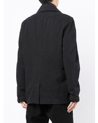 Мужской черный двубортный пиджак от Transit