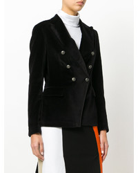 Женский черный двубортный пиджак от Tagliatore
