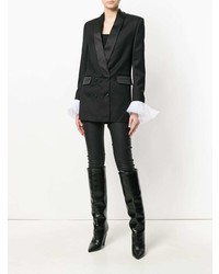 Женский черный двубортный пиджак от Cristina Savulescu