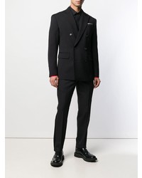 Мужской черный двубортный пиджак от DSQUARED2