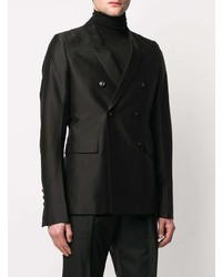 Мужской черный двубортный пиджак от Rick Owens