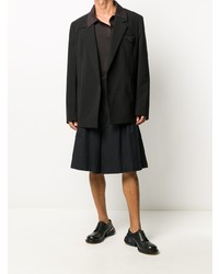 Мужской черный двубортный пиджак от Bottega Veneta