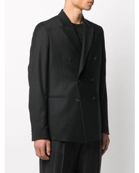 Мужской черный двубортный пиджак от Paul Smith