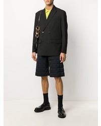 Мужской черный двубортный пиджак от Valentino