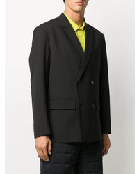 Мужской черный двубортный пиджак от Valentino