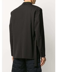 Мужской черный двубортный пиджак от Valentino