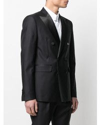 Мужской черный двубортный пиджак от DSQUARED2
