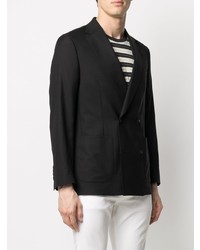 Мужской черный двубортный пиджак от Officine Generale