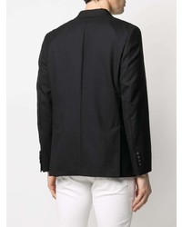 Мужской черный двубортный пиджак от Officine Generale
