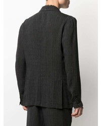 Мужской черный двубортный пиджак от Barena