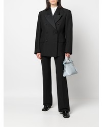 Мужской черный двубортный пиджак от Maison Margiela