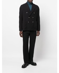 Мужской черный двубортный пиджак от Circolo 1901