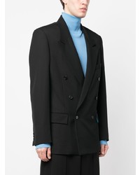 Мужской черный двубортный пиджак от Botter