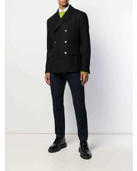 Мужской черный двубортный пиджак от Prada