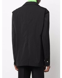 Мужской черный двубортный пиджак от Bottega Veneta