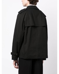 Мужской черный двубортный пиджак от Ports V