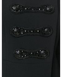 Женский черный двубортный пиджак от PIERRE BALMAIN