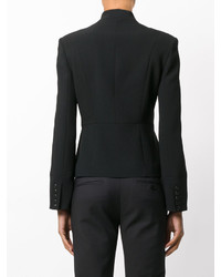 Женский черный двубортный пиджак от PIERRE BALMAIN