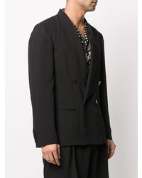Мужской черный двубортный пиджак от Christian Pellizzari