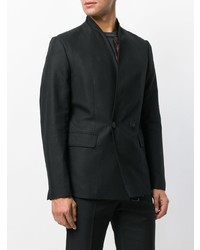 Мужской черный двубортный пиджак от Tom Rebl
