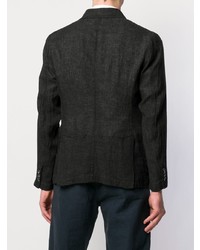 Мужской черный двубортный пиджак от Barena