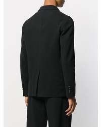Мужской черный двубортный пиджак от Circolo 1901