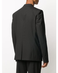 Мужской черный двубортный пиджак от Les Hommes