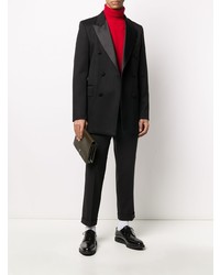 Мужской черный двубортный пиджак от Ami