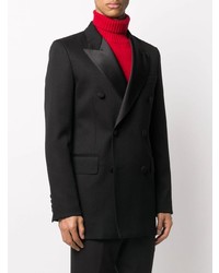 Мужской черный двубортный пиджак от Ami