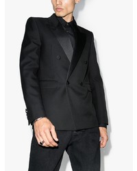 Мужской черный двубортный пиджак от Saint Laurent