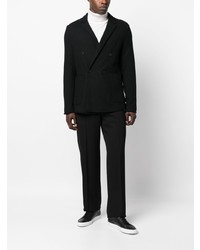 Мужской черный двубортный пиджак от Transit