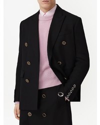 Мужской черный двубортный пиджак от Burberry