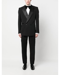 Мужской черный двубортный пиджак от Alexander McQueen